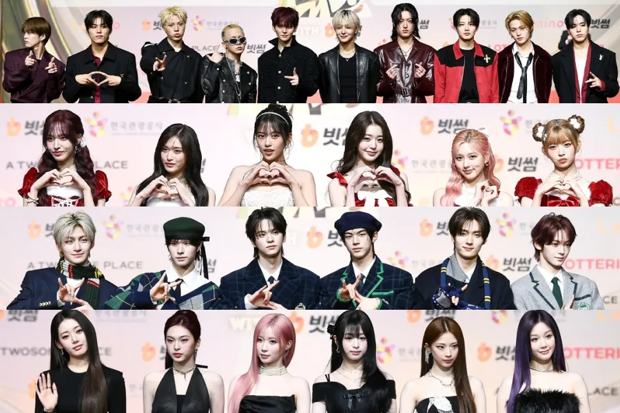 Stars Light Up The Red Carpet At 2025 SBS Gayo Daejeon